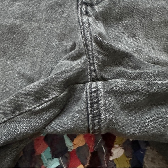 Old Navy Gray Denim Carpenter Shorts 9" Inseam Men's Size 36 Utility Workwear - Picture 10 of 16